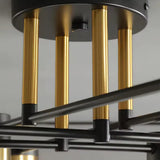 Lustra Led Cu Telecomanda Mario, 8 Elemente, Lumina Rece/Calda/Neutra, Dimabila - vivimall.ro