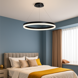 Lustra Led Suspendata Cu Telecomanda Anina, 1 Cerc, Lumina Rece/Calda/Neutra, Dimabila - vivimall.ro