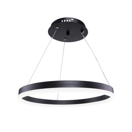 Lustra Led Suspendata Cu Telecomanda Anina, 1 Cerc, Lumina Rece/Calda/Neutra, Dimabila - vivimall.ro