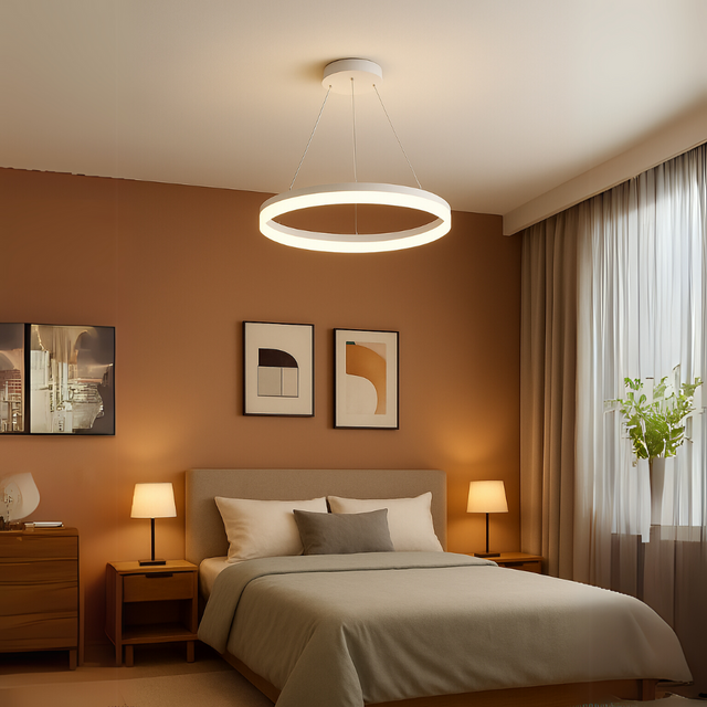 Lustra Led Cu Telecomanda Anina, Lumina Rece/Calda/Neutra, Dimabila - vivimall.ro
