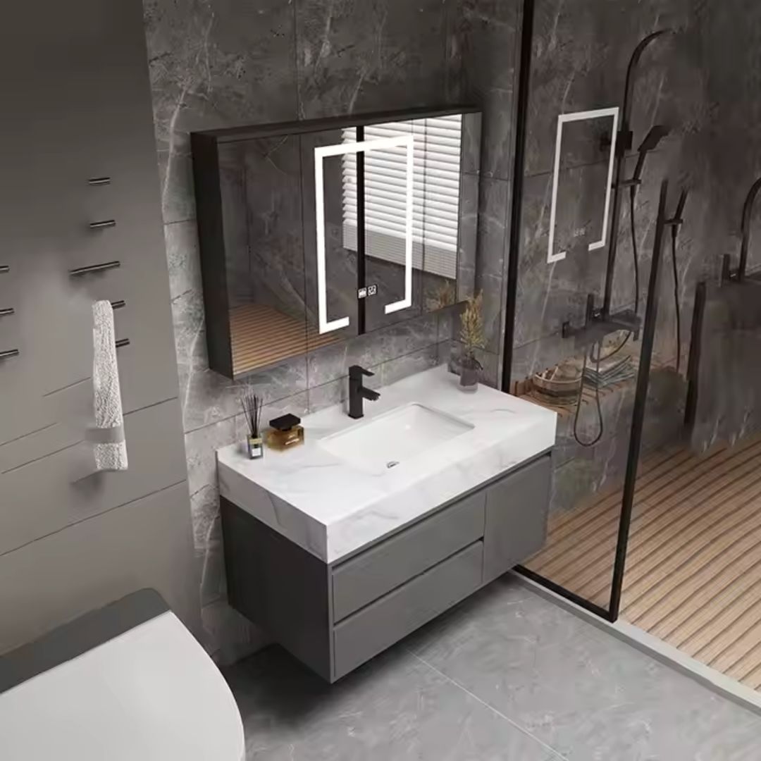 Set Mobilier Pentru Baie Santorini, 2 Piese - vivimall.ro