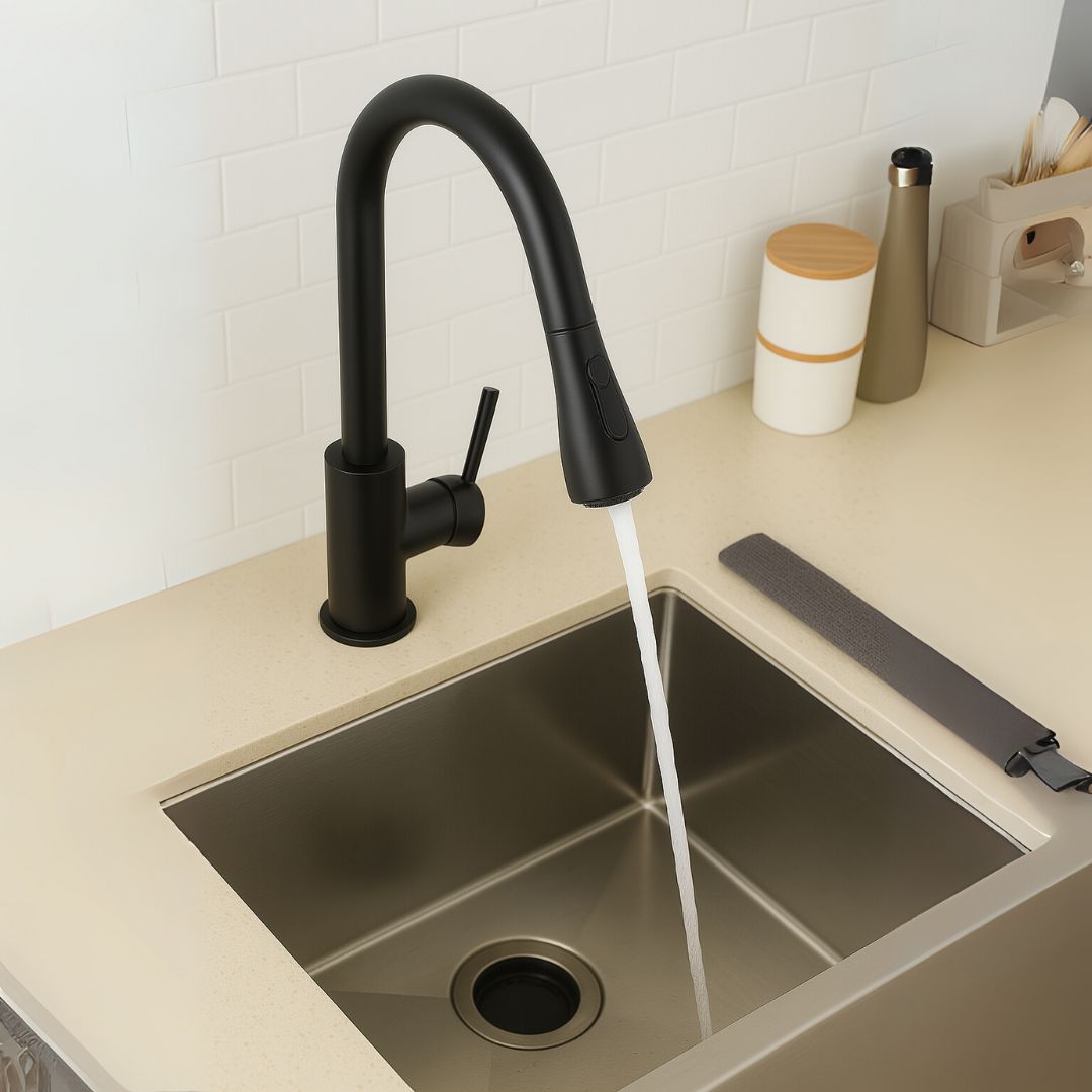 Baterie Bucatarie Cu Dus Extractibil, Pipa Cu Touch Pentru Pornire/Oprire, Inox Sus304 - vivimall.ro