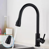 Baterie Bucatarie Cu Dus Extractibil, Pipa Cu Touch Pentru Pornire/Oprire, Inox Sus304 - vivimall.ro