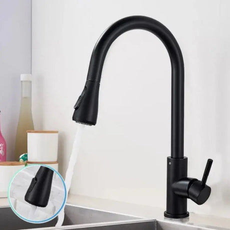 Baterie Bucatarie Cu Dus Extractibil, Pipa Cu Touch Pentru Pornire/Oprire, Inox Sus304 - vivimall.ro