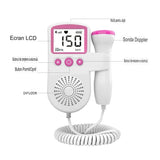 Monitor Fetal Doppler, Monitorizare Sarcina, Ritm Cardiac, Ecran Lcd 4.5 Cm, 2 X Baterii Aa (Neincluse), Portabil, Din Abs, Utilizare De La 9 Saptamani