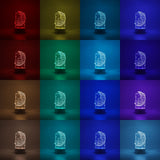 Lampa Led Decorativa, 3D, Ursulet Si Semiluna, Cu Telecomanda, Doua Moduri De Alimentare Usb Si Baterii, 20 Cm Inaltime, Din Material Acril Si Lumina A, Alb - vivimall.ro
