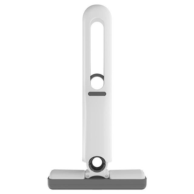 Mop de Mana Vivimall, Mini-Portabil, cu Sistem de Stoarcere, Dispozitiv de Curatat Manual, cu Burete Absorbant, din PVA, 29.5 x 15.5 cm, 2 Rezerve, Alb - vivimall.ro