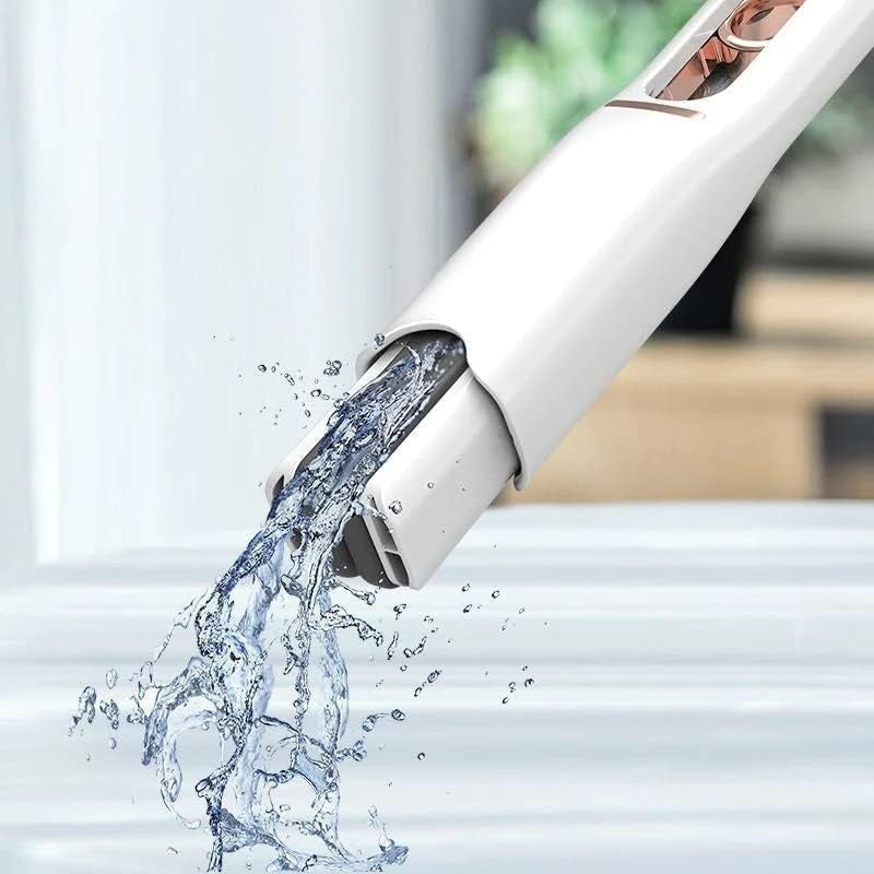 Mop De Mana Mini-Portabil, Cu Sistem De Stoarcere, Dispozitiv De Curatat Manual, Cu Burete Absorbant, Material Pva, Multisuprafete Si Geamuri, 29.5 X 15.5 Cm, Alb - vivimall.ro