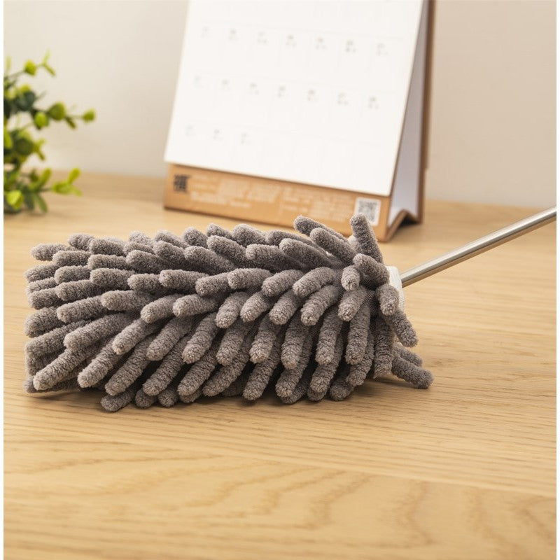 Mop Din Microfibra Pentru Curatenie, Set 3 Capete Detasabil, Mop Din Microfibra, Pamatuf Pentru Praf, Mini Perie, Maner Extensibil, Eva, Impachetate In Sac Cu Fermoar - vivimall.ro