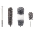 Mop Din Microfibra Pentru Curatenie, Set 3 Capete Detasabil, Mop Din Microfibra, Pamatuf Pentru Praf, Mini Perie, Maner Extensibil, Eva, Impachetate In Sac Cu Fermoar - vivimall.ro