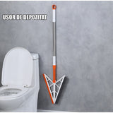 Mop Multifunctional, Cu Racleta Din Silicon, Maner Telescopic, Curatarea Eficienta A Tuturor Suprafetelor - vivimall.ro