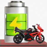 Motocicletă Electrică cu 3 Roti, Vivimall, Acumulator Încarcare, Anti-Rasturnare, Lumini, Sunete, Off-Road, Baterie 6V 4.5Ah, 66x34x43cm, Rosu - vivimall.ro