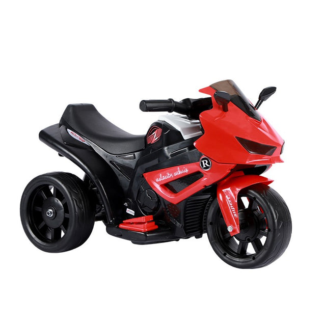 Motocicletă Electrică cu 3 Roti, Vivimall, Acumulator Încarcare, Anti-Rasturnare, Lumini, Sunete, Off-Road, Baterie 6V 4.5Ah, 66x34x43cm, Rosu - vivimall.ro