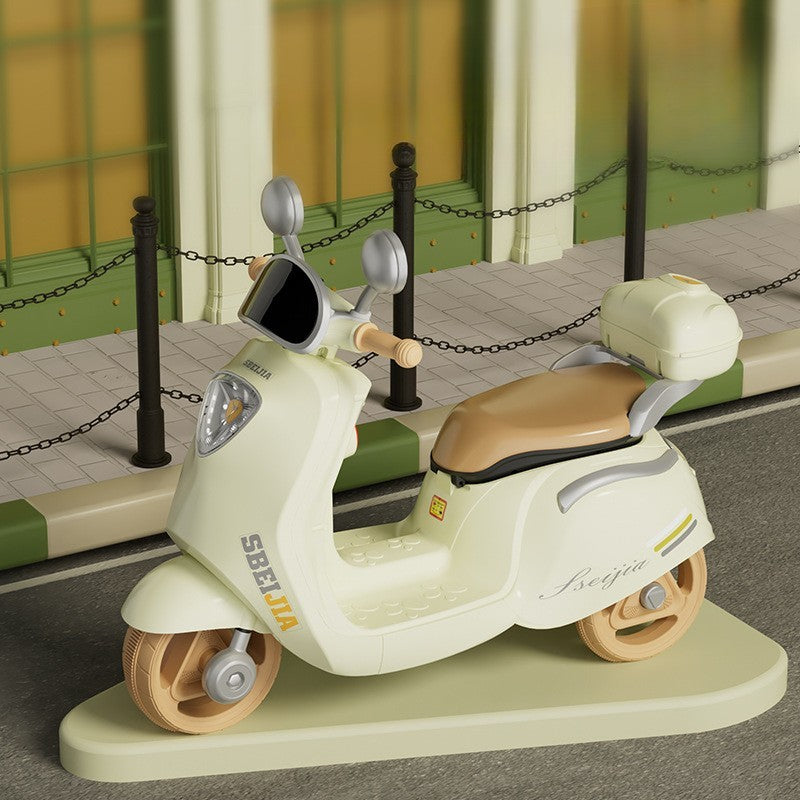 Motocicleta Electrica Cu Acumulator, Telecomanda, Bluetooth, Cu Sistem Anti-Rasturnare, Sistem De Lumini Si Sunet, 3-10 Ani - vivimall.ro