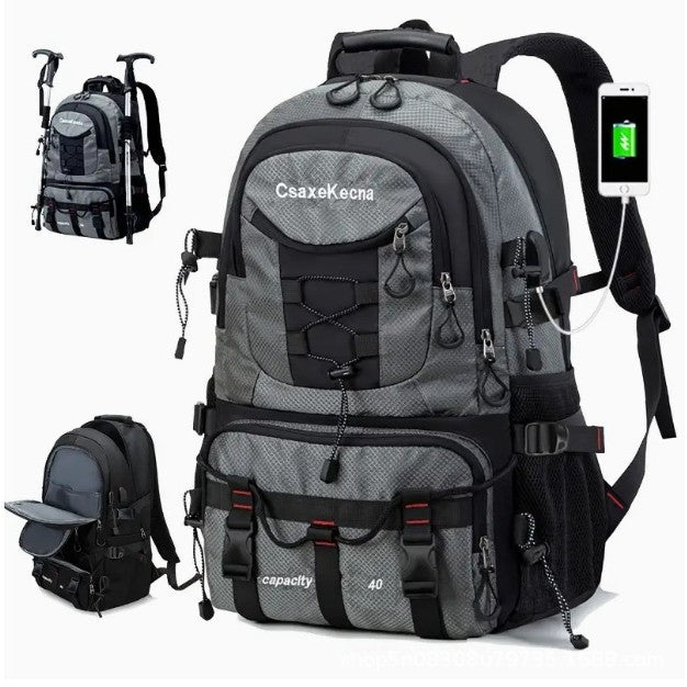 Rucsac Multifunctional De Alpinism, Capacitate 36-55 L, De Calatorie, Impermeabil, Slot Usb Incarcare Telefon, Bretele Reglabile, 52 X 34 X 19 Cm - vivimall.ro