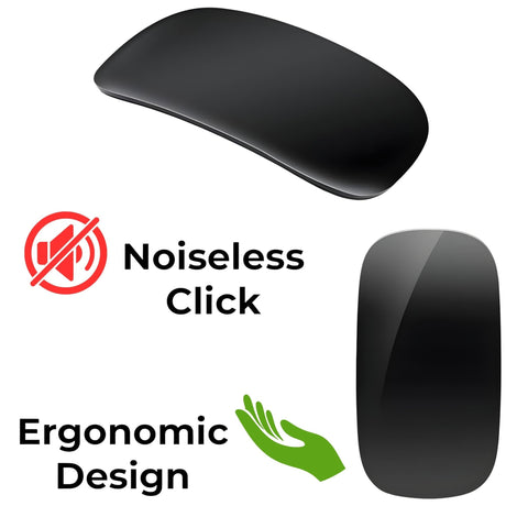 Mouse FLIPPY M103 negru, buton DPI și One-Click Desktop, detaliu lateral