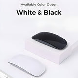 Mouse Wireless cu Gesturi, FLIPPY, Bluetooth + 2.4GHz, Reincarcabil USB, Ultra Subtire, 1600 DPI, Silentios, Design Elegant si Compact, Compatibil cu Laptop/PC, Telefon si Tableta, Ideal pentru Birou si Calatorii, Negru - vivimall.ro