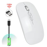 Mouse Flippy M103 alb, profil lateral, grosime 25 mm și formă ergonomică compactă