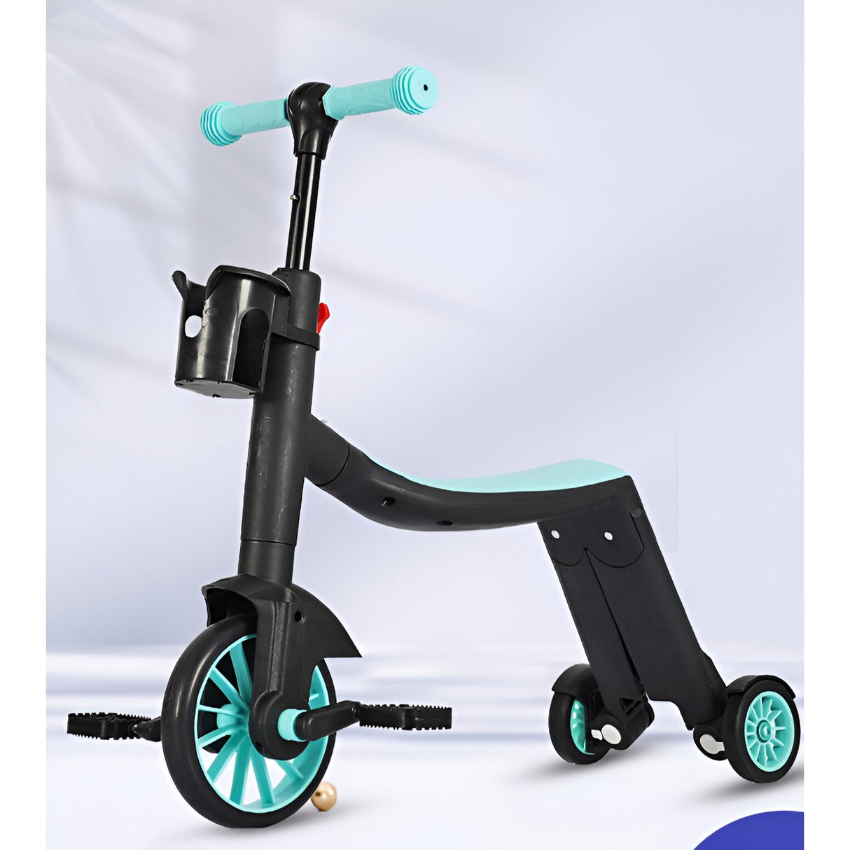 Bicicleta 8 In 1, Transformabila, Multifunctionala, Reglare Inaltime, Cu Maner De Impingere Detasabil, Tricicleta, Trotineta, 3 Roti, Pedale, Cosulet, 3-6 Ani - vivimall.ro