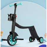 Bicicleta 8 In 1, Transformabila, Multifunctionala, Reglare Inaltime, Cu Maner De Impingere Detasabil, Tricicleta, Trotineta, 3 Roti, Pedale, Cosulet, 3-6 Ani - vivimall.ro