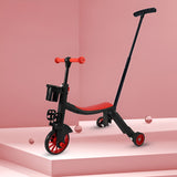 Bicicleta 8 In 1, Transformabila, Multifunctionala, Reglare Inaltime, Cu Maner De Impingere Detasabil, Tricicleta, Trotineta, 3 Roti, Pedale, Cosulet, 3-6 Ani - vivimall.ro