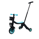 Bicicleta 8 In 1, Transformabila, Multifunctionala, Reglare Inaltime, Cu Maner De Impingere Detasabil, Tricicleta, Trotineta, 3 Roti, Pedale, Cosulet, 3-6 Ani - vivimall.ro