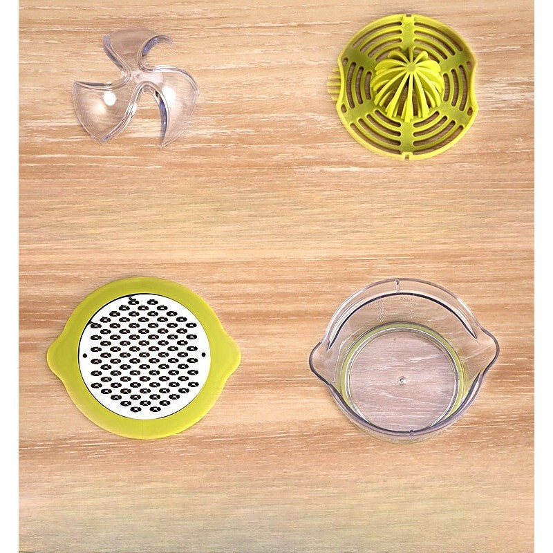 Storcator De Fructe 2 In 1, Cu Razatoare Si Separator Ou, 14.8 X 8 X 13 Cm, Verde - vivimall.ro