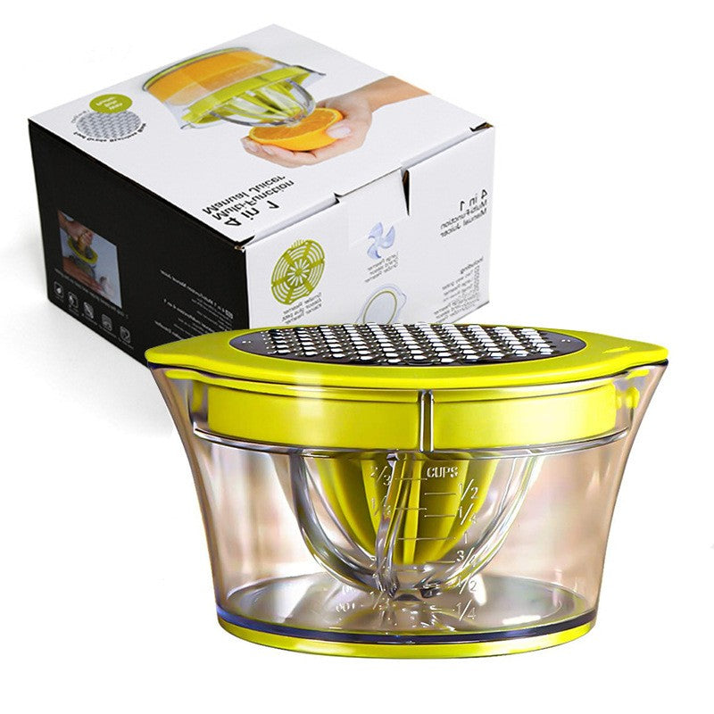 Storcator De Fructe 2 In 1, Cu Razatoare Si Separator Ou, 14.8 X 8 X 13 Cm, Verde - vivimall.ro