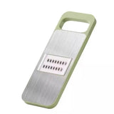 Set Multifunctional Din 7 Piese, Pentru Taierea Si Maruntirea Legumelor, Uz Casnic,Din Otel Inoxidabil, Gri-Verde - vivimall.ro
