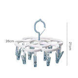 Uscator De Rufe Suspendat Cu 16 Carlige, Rotire 360 Grade, Mateiral Plastic, Usor De Depozitat, Multifunctional, 26 X 21 Cm - vivimall.ro