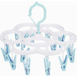 Uscator De Rufe Suspendat Cu 16 Carlige, Rotire 360 Grade, Mateiral Plastic, Usor De Depozitat, Multifunctional, 26 X 21 Cm - vivimall.ro