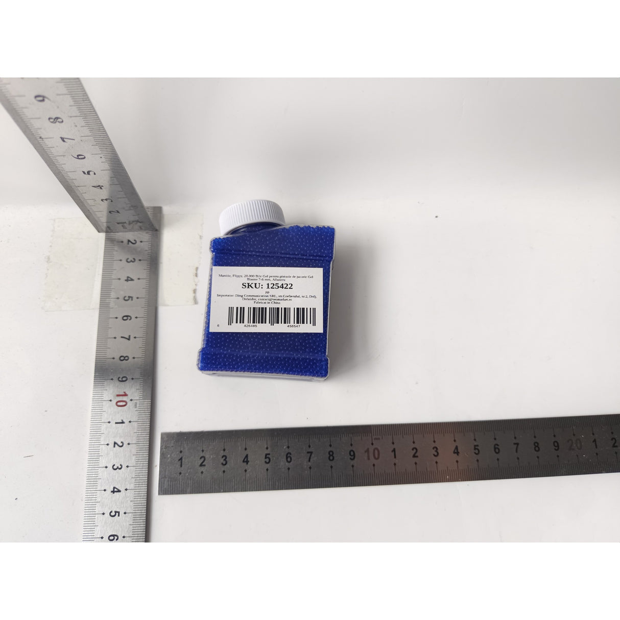 Munitie, 20.000 Bile Gel Pentru Pistoale De Jucarie Gel Blaster 7X6 Cm, Albastru