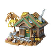 Set construcție Flippy Forest Log Cabin, 781 piese din ABS multicolor, vedere de ansamblu cu toate componentele