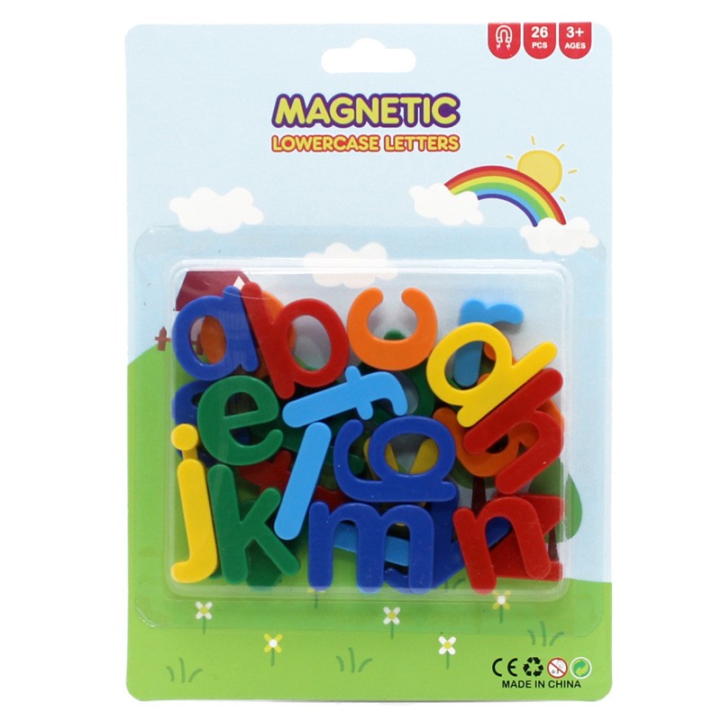 Set 26 Litere, Magnetice, Pentru Frigider, Din Plastic, +3 Ani