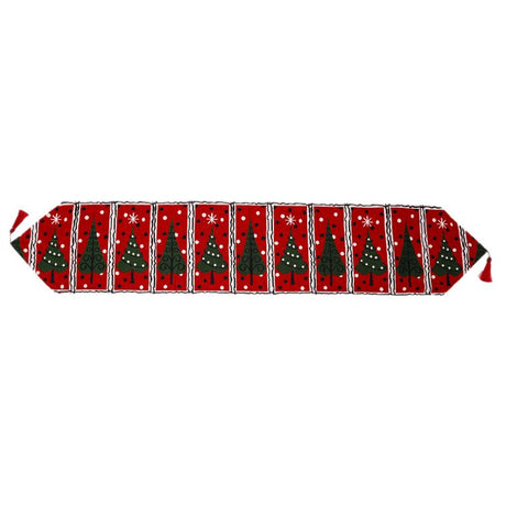 Napron Decorativ Pentru Masa, Tematica Craciun, Rosu/ - vivimall.ro
