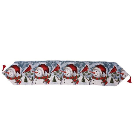 Napron Decorativ Pentru Masa, Tematica Craciun, Rosu/ - vivimall.ro