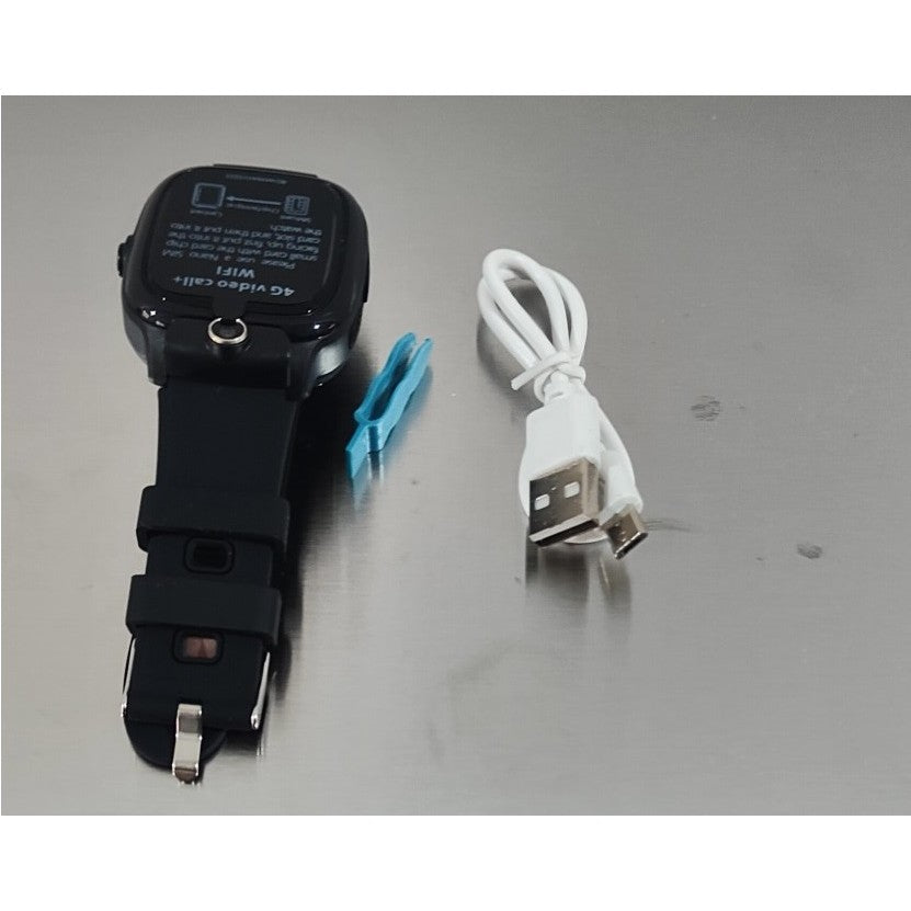 Ceas Smartwatch Flippy, Pentru Copii, Model Y36, cu Functie Telefon, 4G, Localizare LBS, Istoric Traseu, Monitorizare Spion, Apel Video, Rezistent la Apa, Negru - vivimall.ro