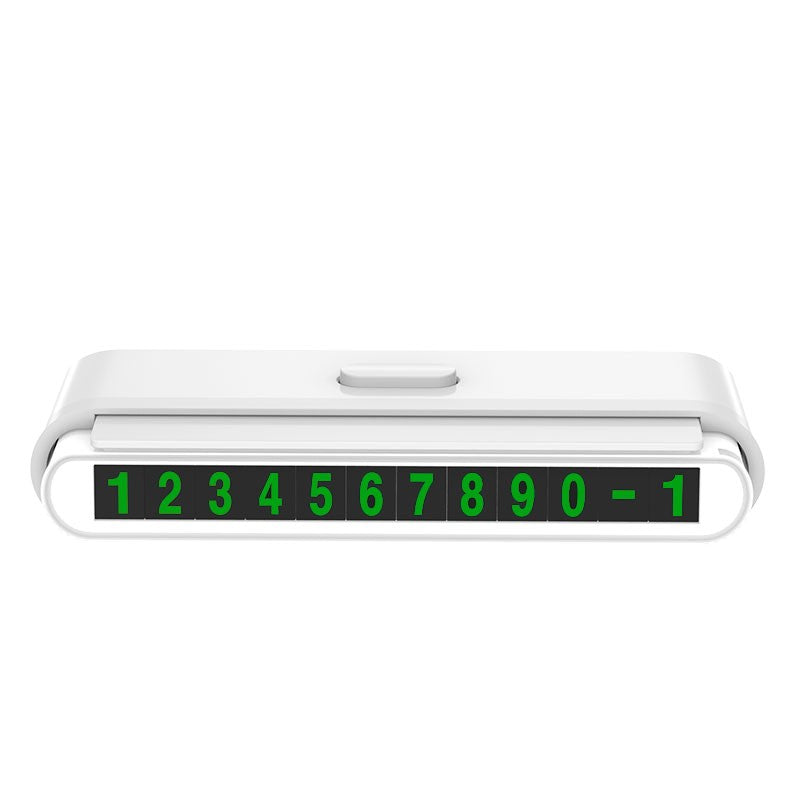 Suport Numar De Telefon Pentru Parcare Auto, Suport Pentru Numarul Detelefon, Banda Glisanta Pentru Ascundere, Banda Adeziva Inclusa, Cifre Verzi