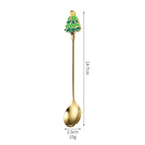 Set 4 Lingurite, Flippy, Tema Craciun, Model Carry The Merry, 4 Modele, din Otel Inoxidabil, 19.5 x 16 x 2 cm, Multicolor - vivimall.ro