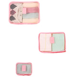 Set 6 Genè›I De Calatorie, Pentru Depozitare, Impermeabile, Organizator, Multifuncè›Ionale, Design Cu Plasa, Pliabile, Fermoar, Dimensiuni Diferite - vivimall.ro