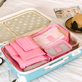 Set 6 Genè›I De Calatorie, Pentru Depozitare, Impermeabile, Organizator, Multifuncè›Ionale, Design Cu Plasa, Pliabile, Fermoar, Dimensiuni Diferite - vivimall.ro