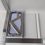 Husă Armor Metal iPhone 15 Pro Max, imagine de ansamblu set complet, culoare Gri Metalizat