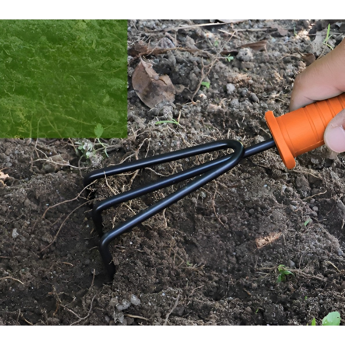 Set 12 Unelte De Gradina, Pentru Plantare Prelucrare Sol Si Ingrijire Plante, Manere Portocalii, Material Pvc Si Cardboard, Cutie Inclusa, 37X28 Cm, Negru - vivimall.ro