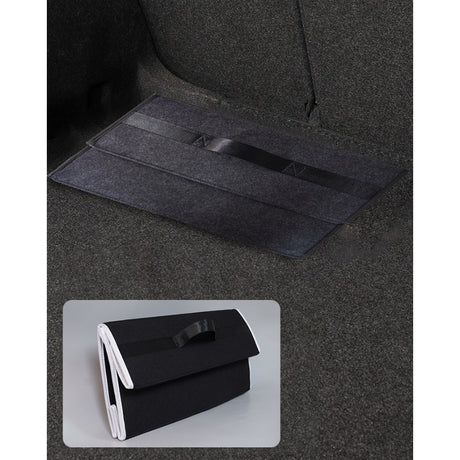 Cutie depozitare portbagaj Flippy din non woven și oxford, detaliu material și cusături rezistente