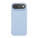 Husă Flippy albastră pentru iPhone 17 Air din silicon lichid premium cu tehnologie MagSafe, vedere frontală