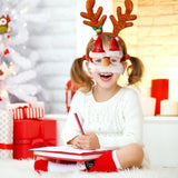 Ochelari de Craciun, Flippy, cu Nas si Barba, Model Mos Craciun, 24x14cm, Rosu