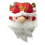 Ochelari de Craciun, Flippy, cu Nas si Barba, Model Mos Craciun, 24x14cm, Rosu