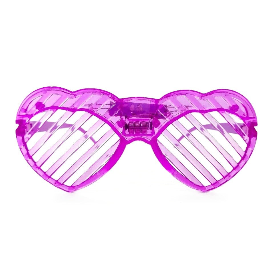 Ochelari inimă LED Vivimall prezentare completă, accesoriu petrecere și karaoke