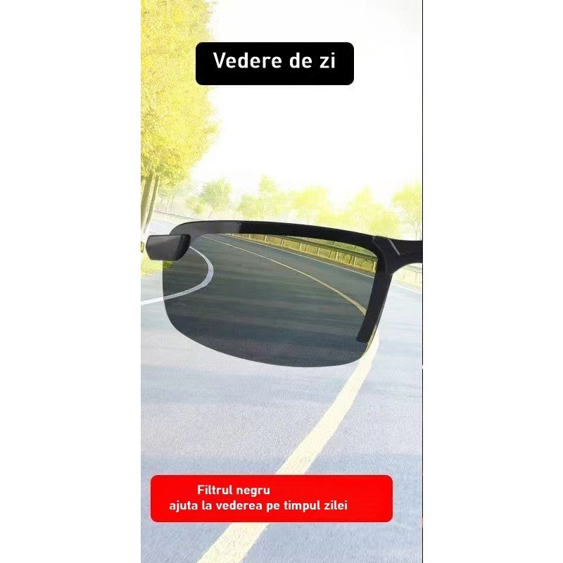 Ochelari De Soare, Polarizati, Pentru Condus, Ciclism, 400 Uv, Cu Lentila Neagra Pentru Protectie, Rama Neagra, Pc, 15.2 G - vivimall.ro