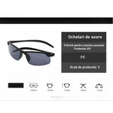 Ochelari De Soare, Polarizati, Pentru Condus, Ciclism, 400 Uv, Cu Lentila Neagra Pentru Protectie, Rama Neagra, Pc, 15.2 G - vivimall.ro